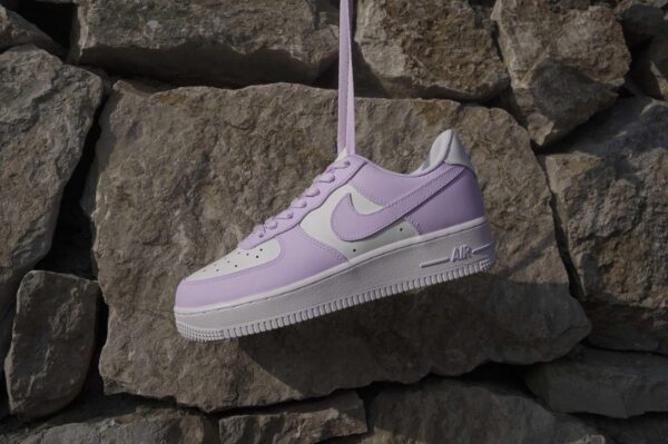 Custom Air Force 1 Lilac Dreams Personalized Purple Sneakers