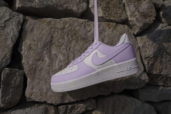 Custom Air Force 1 Lilac Dreams Personalized Purple Sneakers