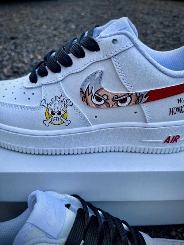 Custom Air Force 1 Luffy Gear 5 custom shoes