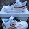 Custom Air Force 1 Luffy Gear 5 custom shoes