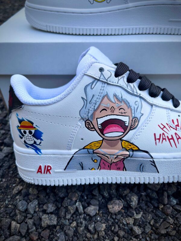 Custom Air Force 1 Luffy Gear 5 custom shoes