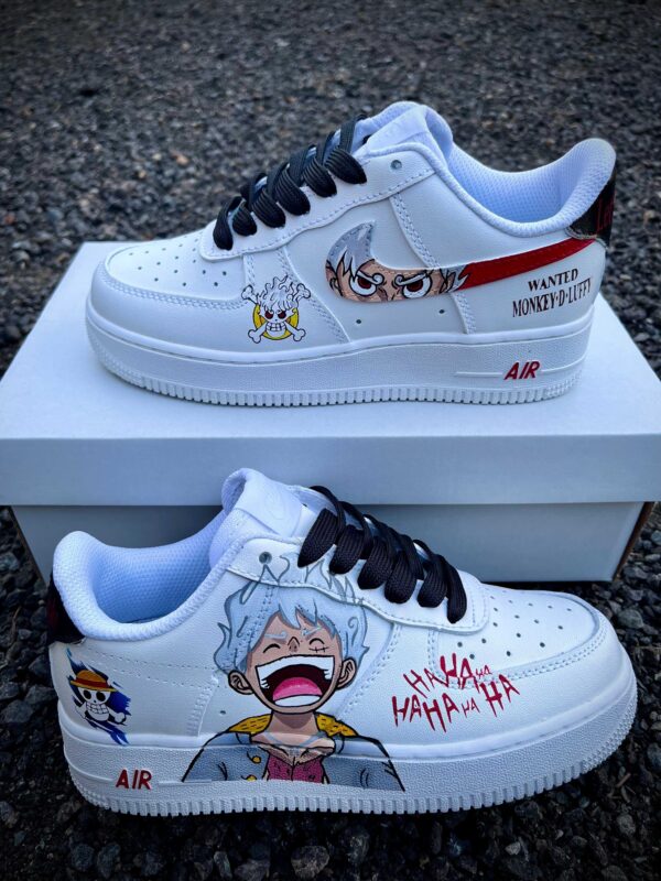 Custom Air Force 1 Luffy Gear 5 custom shoes