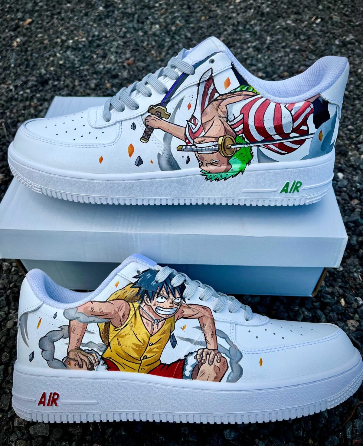 Custom Air force 1 Luffy Zoro One piece 1