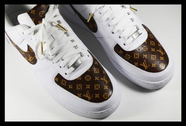 Custom Air Force 1 Luxe Brown LV Edition