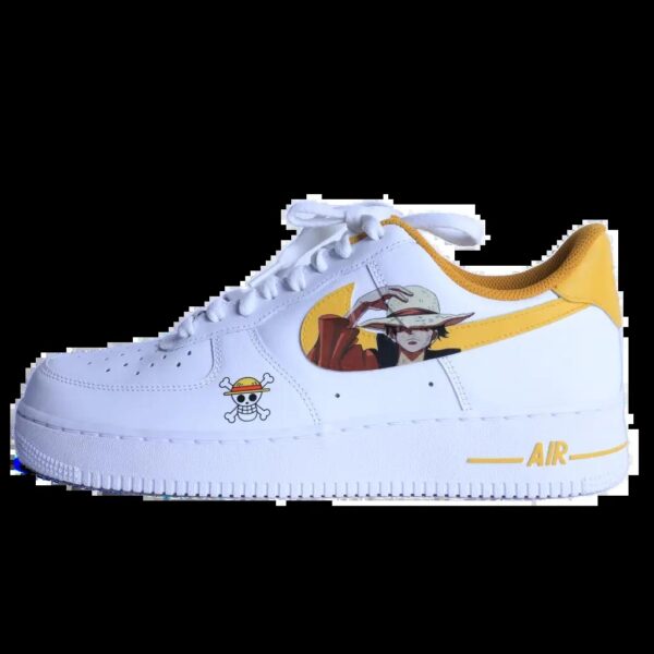 Custom Air Force 1 One Piece Luffy Yellow