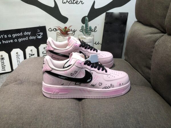 Custom Air Force 1 Pink Graffiti Nike Sneakers Unleashed