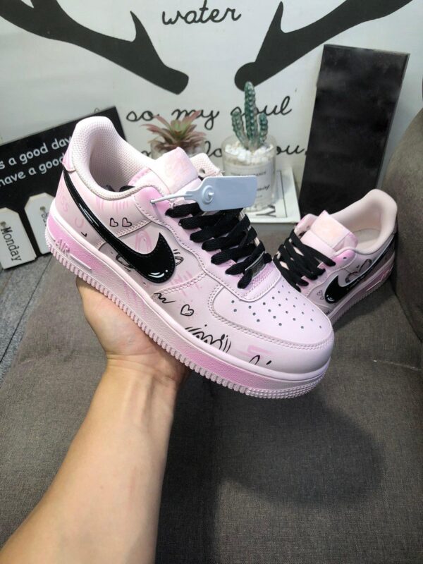 Custom Air Force 1 Pink Graffiti Nike Sneakers Unleashed