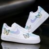 Custom Air Force 1 Purple Butterfly Sneakers