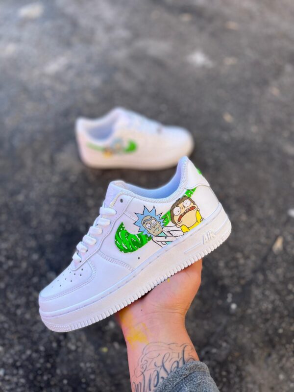 Custom Air Force 1 Rick and Morty Sneakers