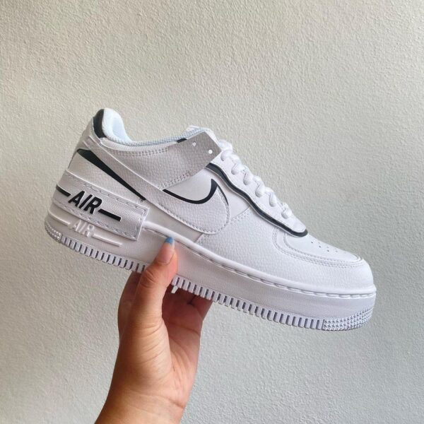 Custom Air Force 1 Shadow Black Details Unique Style