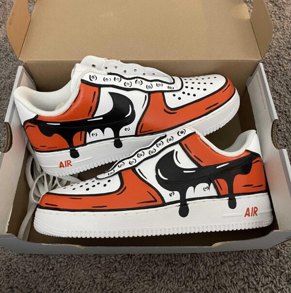 Custom Air Force 1 Sneakers Cartoon Drip Perfect Gift for Any Occasion