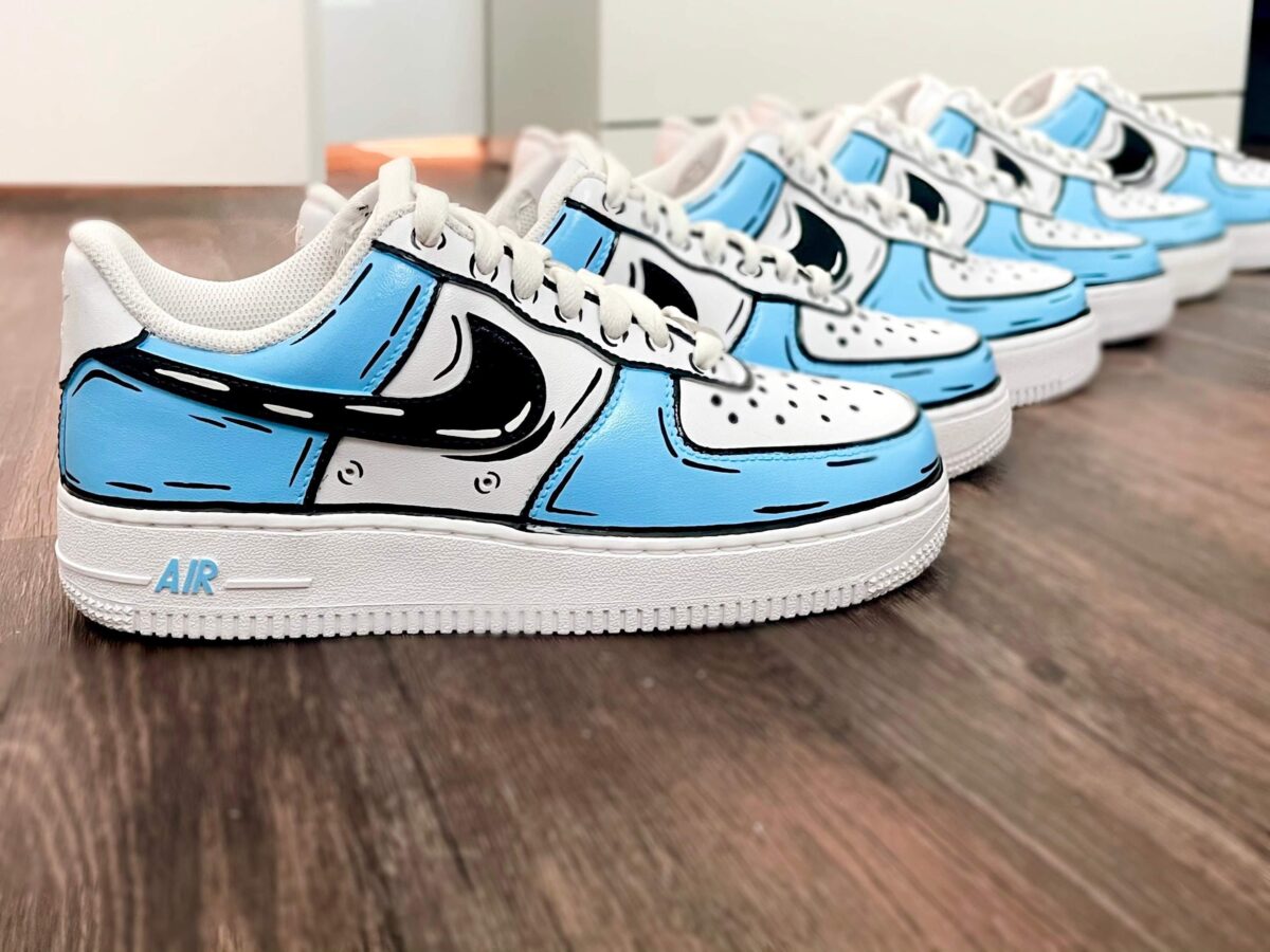 Custom Air Force 1 Sneakers Cartoon Magic for Christmas Gifts