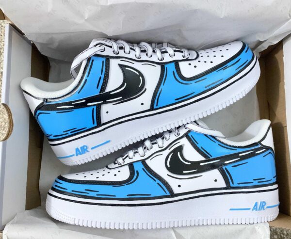 Custom Air Force 1 Sneakers Cartoon Magic for Christmas Gifts