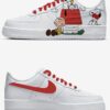 Custom Air Force 1 Snoopy Anime Wedding Sneakers in Street Style