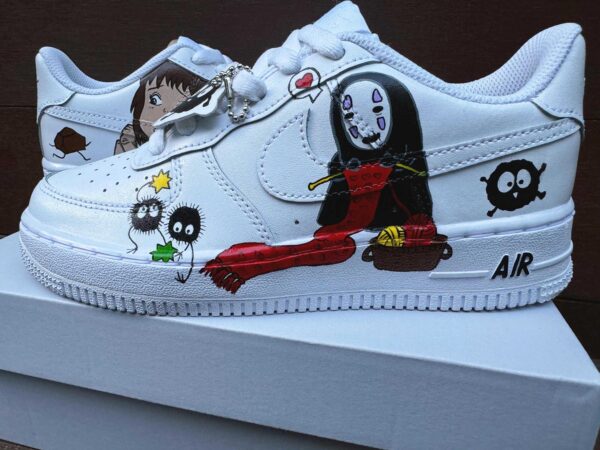 Custom Air Force 1 Spirited Away Anime Wedding Street Style Sneakers