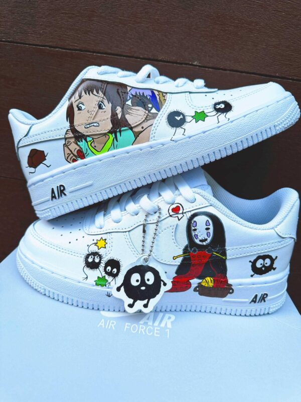 Custom Air Force 1 Spirited Away Anime Wedding Street Style Sneakers