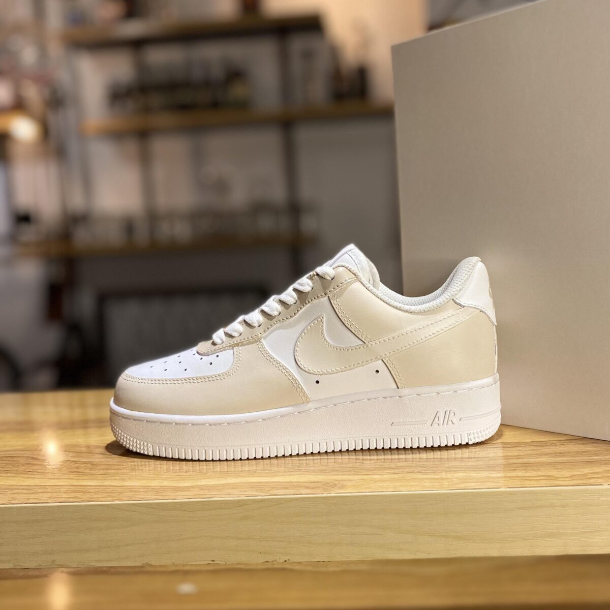 Custom Air Force 1 Unique Beige Brown Designs for Your Style