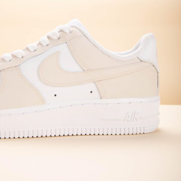 Custom Air Force 1 Unique Beige Sneakers for Your Style