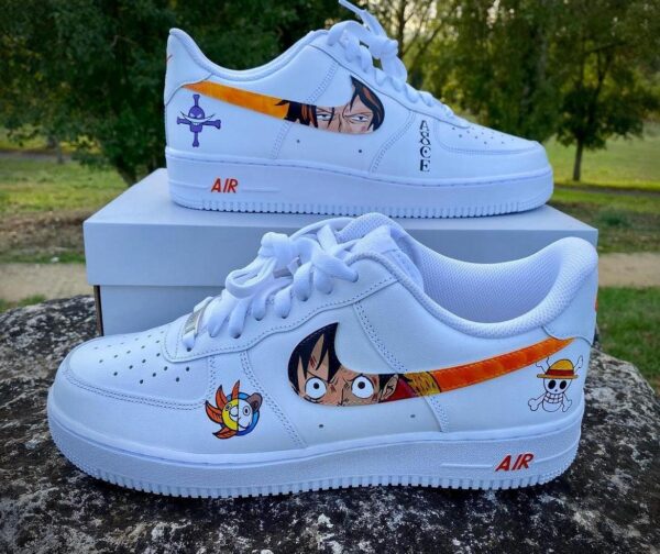 Custom Air Force 1 x Luffy & Ace Sneakers