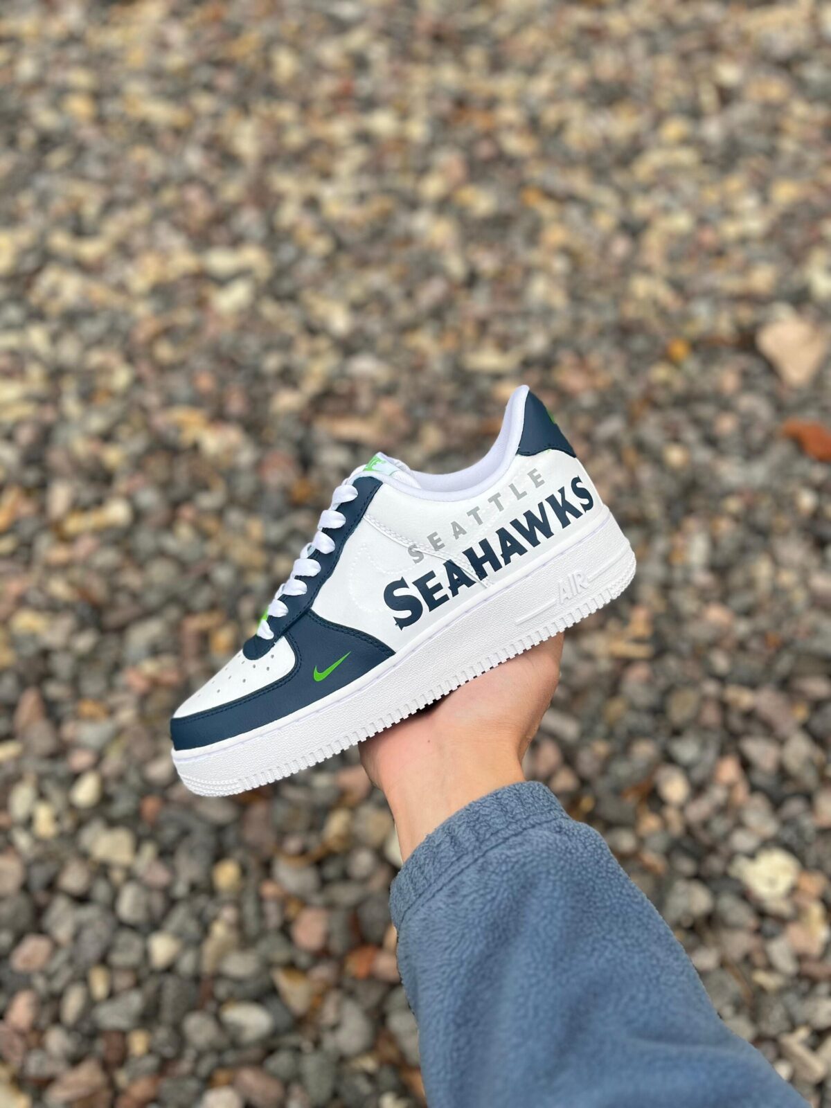 Custom Air Force one Seattle Seahawks Sneakers