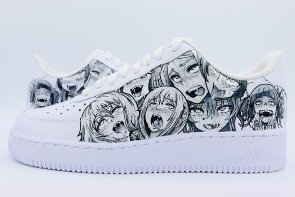 Custom Anime Nike Air Force 1 Ahegao Sneakers