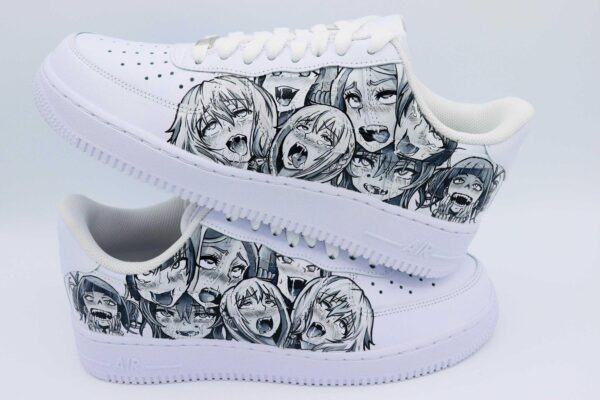 Custom Anime Nike Air Force 1 Ahegao Sneakers