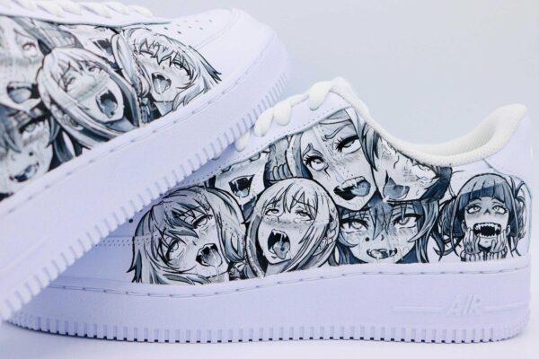 Custom Anime Nike Air Force 1 Ahegao Sneakers