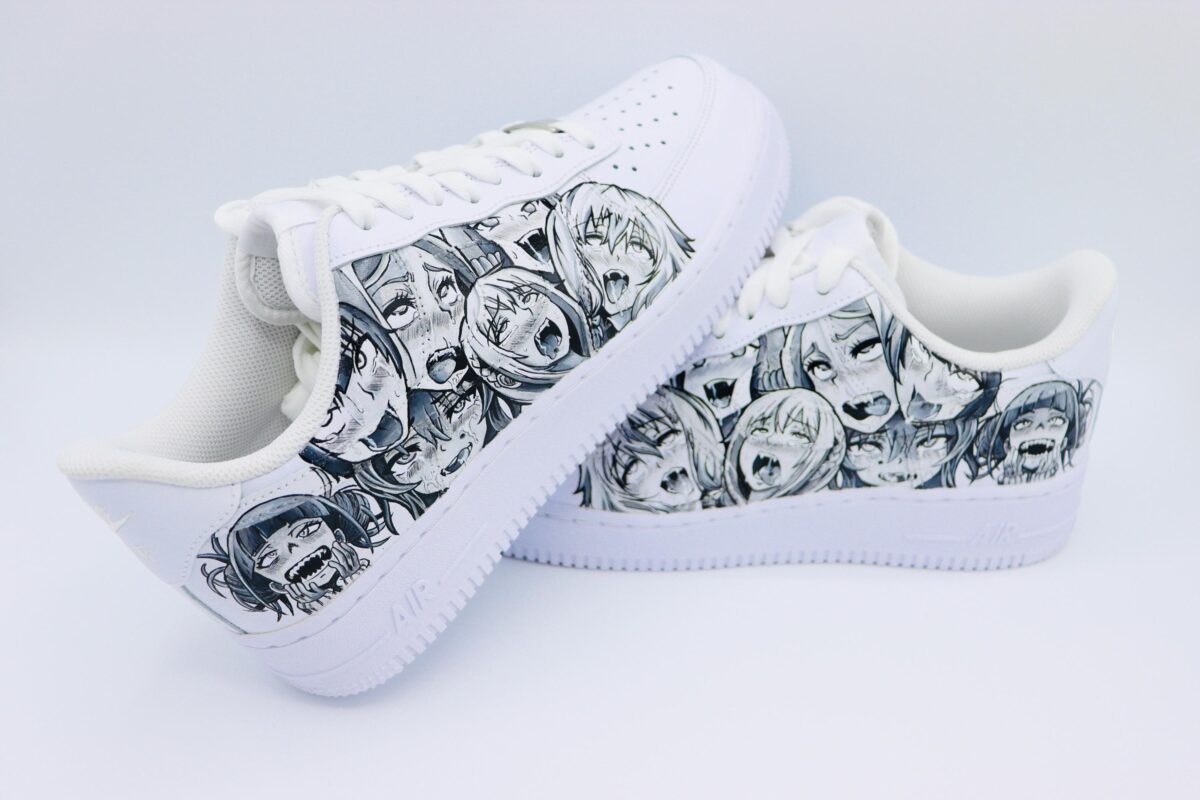 Custom Anime Nike Air Force 1 Ahegao Sneakers