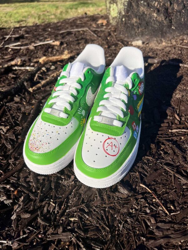 Custom Back To School Nike Air Force 1 Sneakers