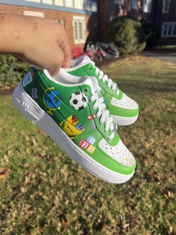 Custom Back To School Nike Air Force 1 Sneakers