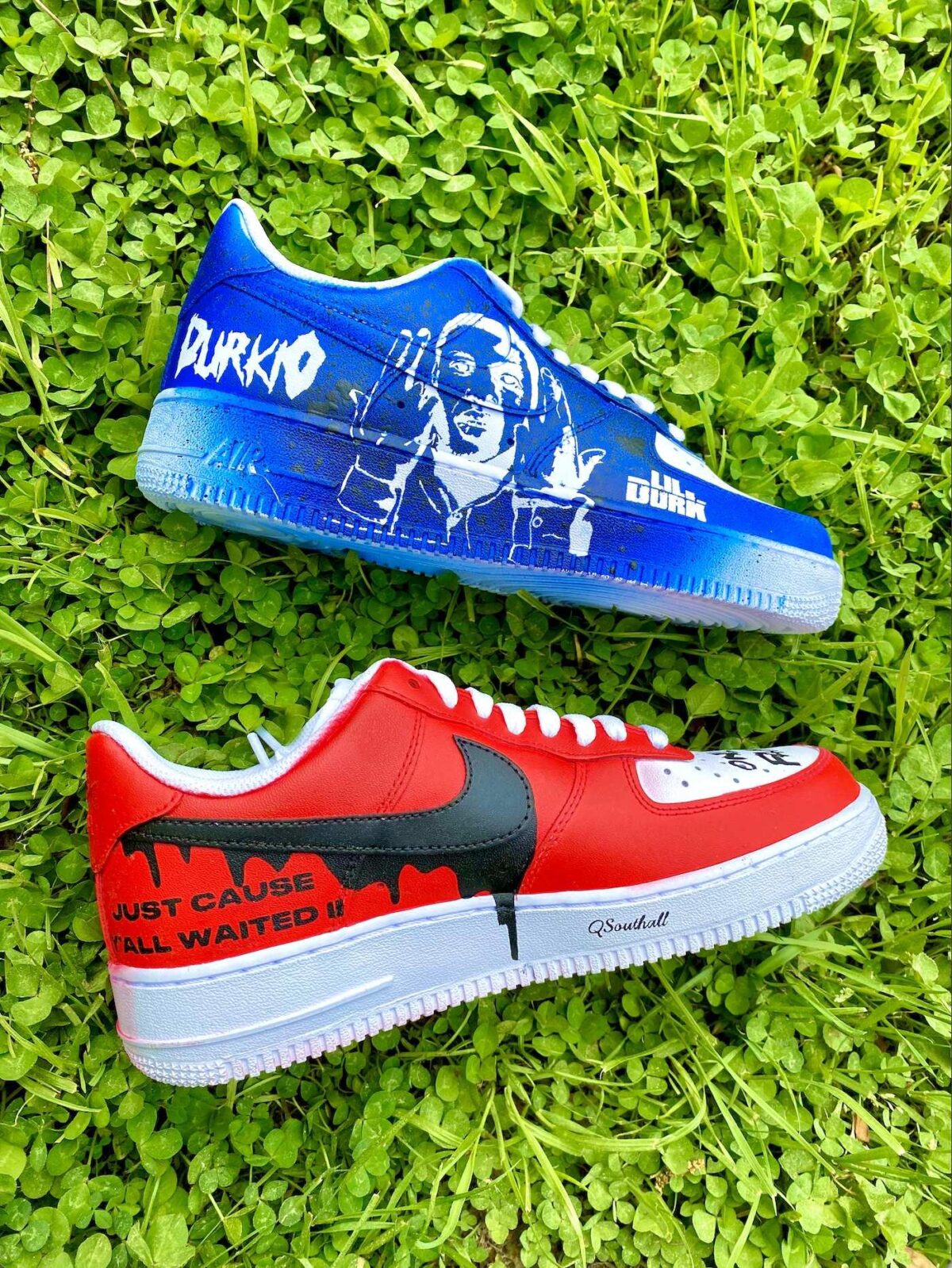 Custom Lil Durk Nike Air Force 1 Sneakers