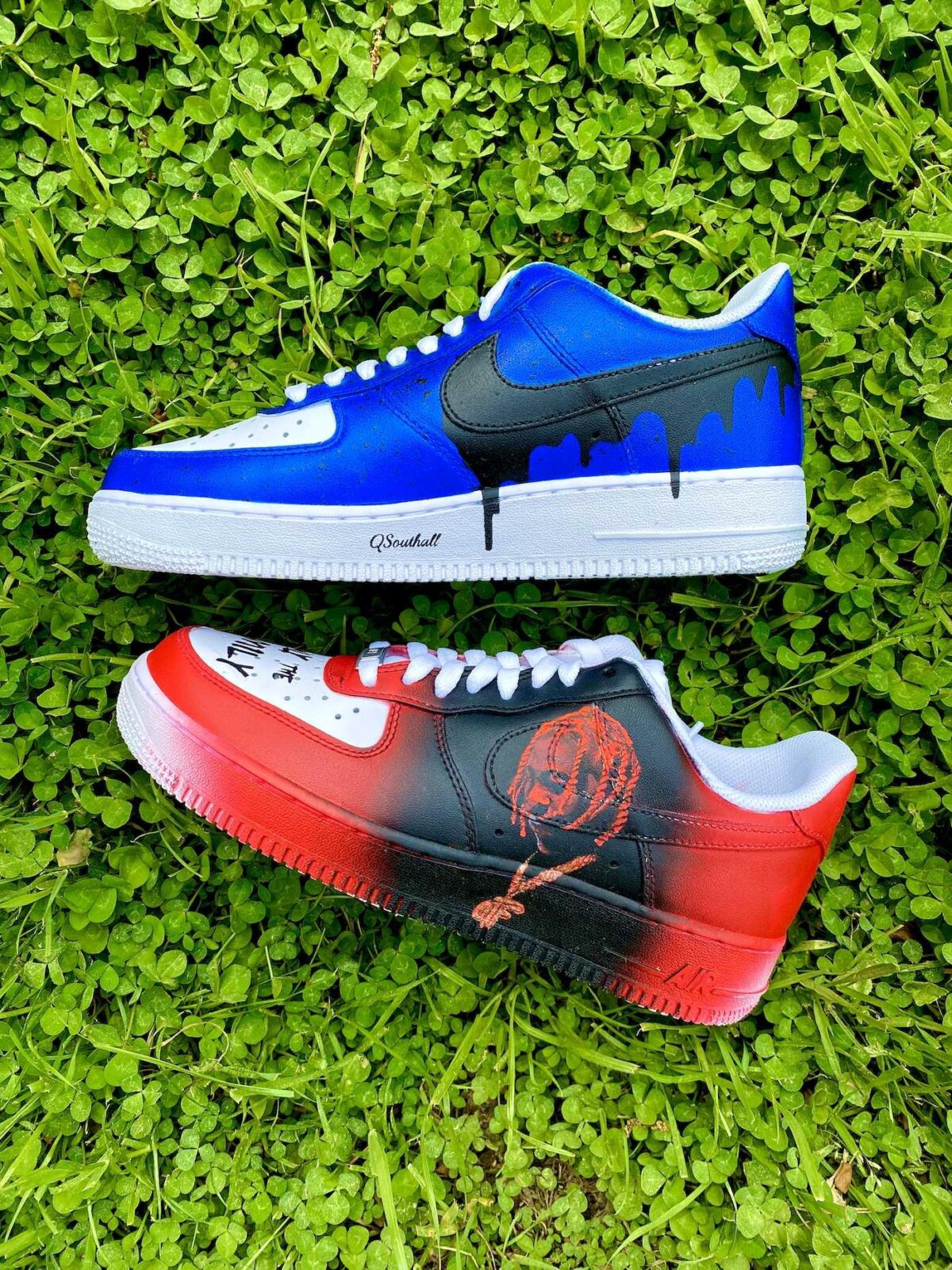 Custom Lil Durk Nike Air Force 1 Sneakers