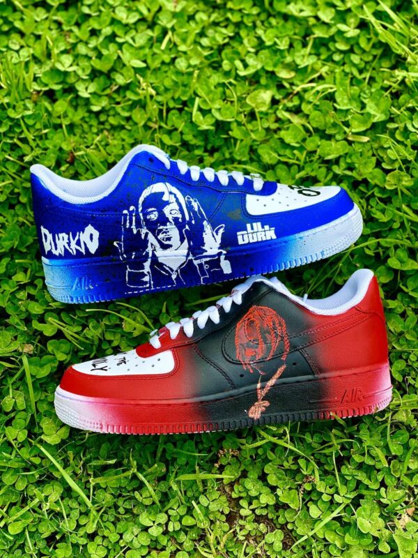 Custom Lil Durk Nike Air Force 1 Sneakers