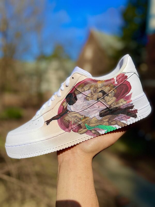 Custom Michelangelo Renaissance Themed Nike Air Force 1 Sneakers