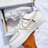 Custom Nike Air Force 1 Accent Brown Lines