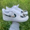 Custom Nike Air Force 1 Beige Camo Design