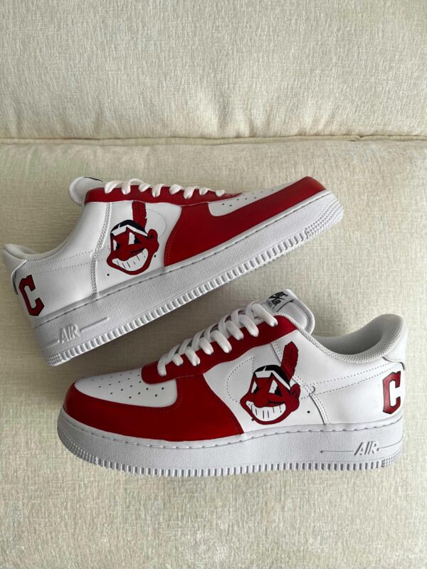 Custom Nike Air Force 1 Cleveland Indians Sneakers