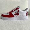 Custom Nike Air Force 1 Cleveland Indians Sneakers