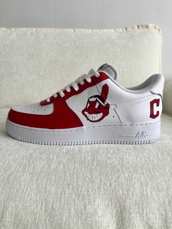 Custom Nike Air Force 1 Cleveland Indians Sneakers