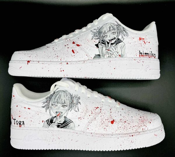 Custom Nike Air Force 1 Handpainted Toga Himiko Sneakers