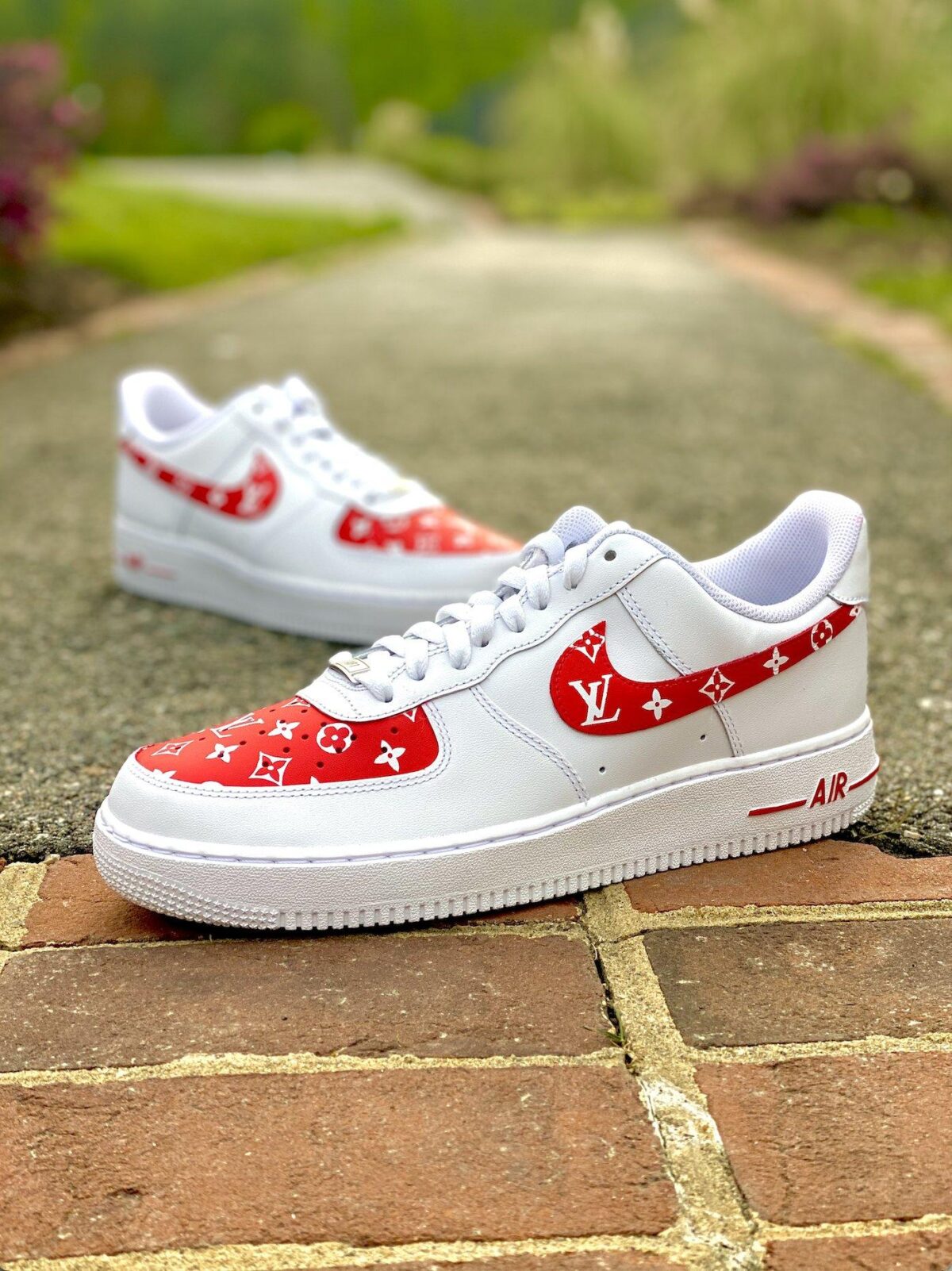 Custom Nike Air Force 1 Louis Vuitton