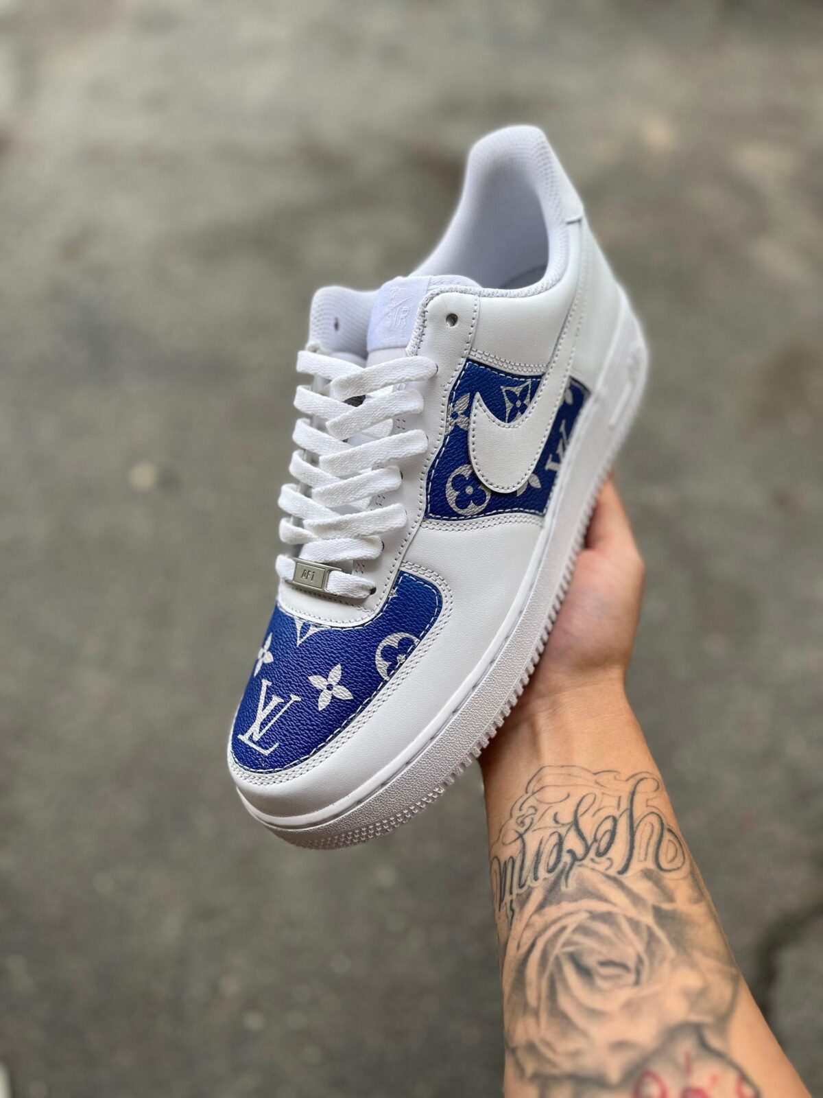 Custom Nike Air Force 1 Louis Vuitton Sneakers