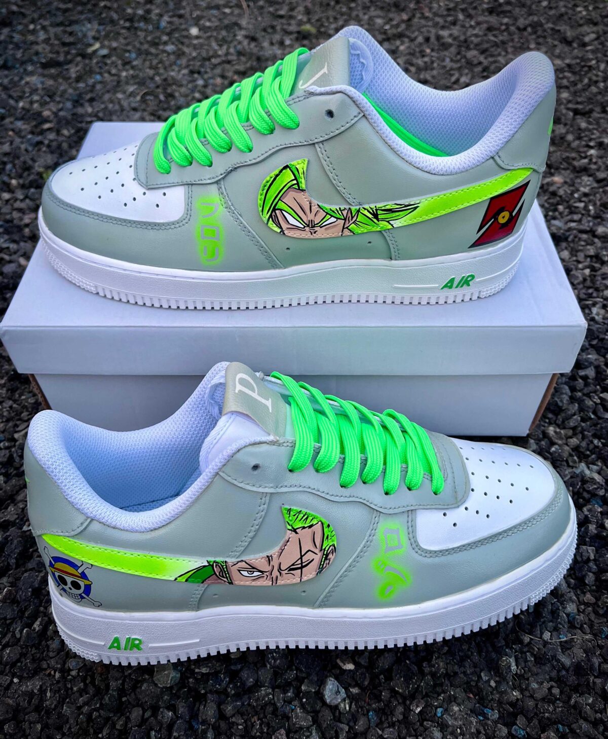 Custom Nike Air force 1 luffy x Zoro Sneakers