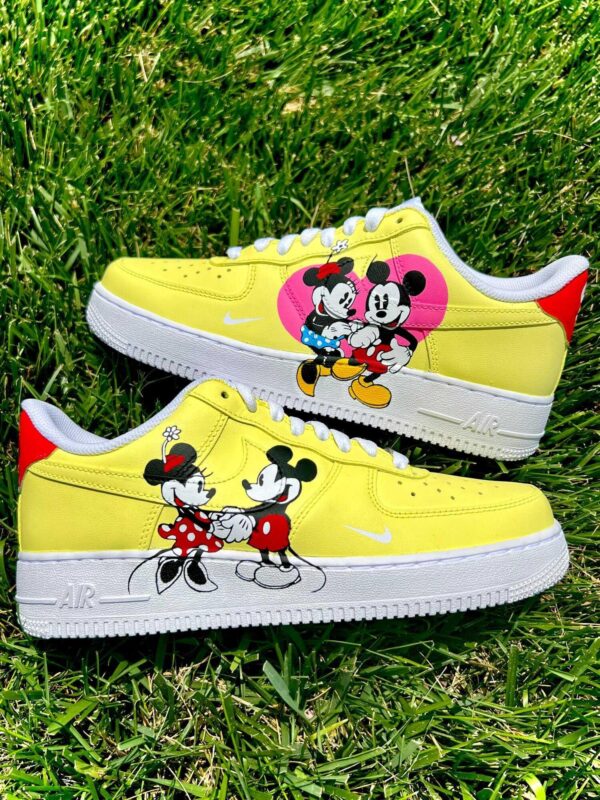 Custom Nike Air Force 1 Mickey & Minnie Mouse Sneakers