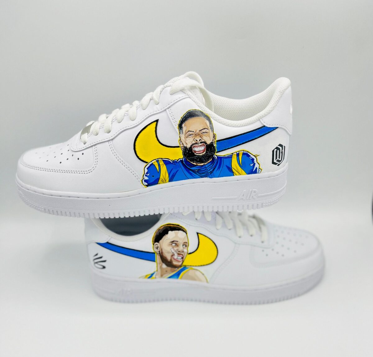 Custom Nike Air Force 1 Nba Beckham Jr Stephen Curry