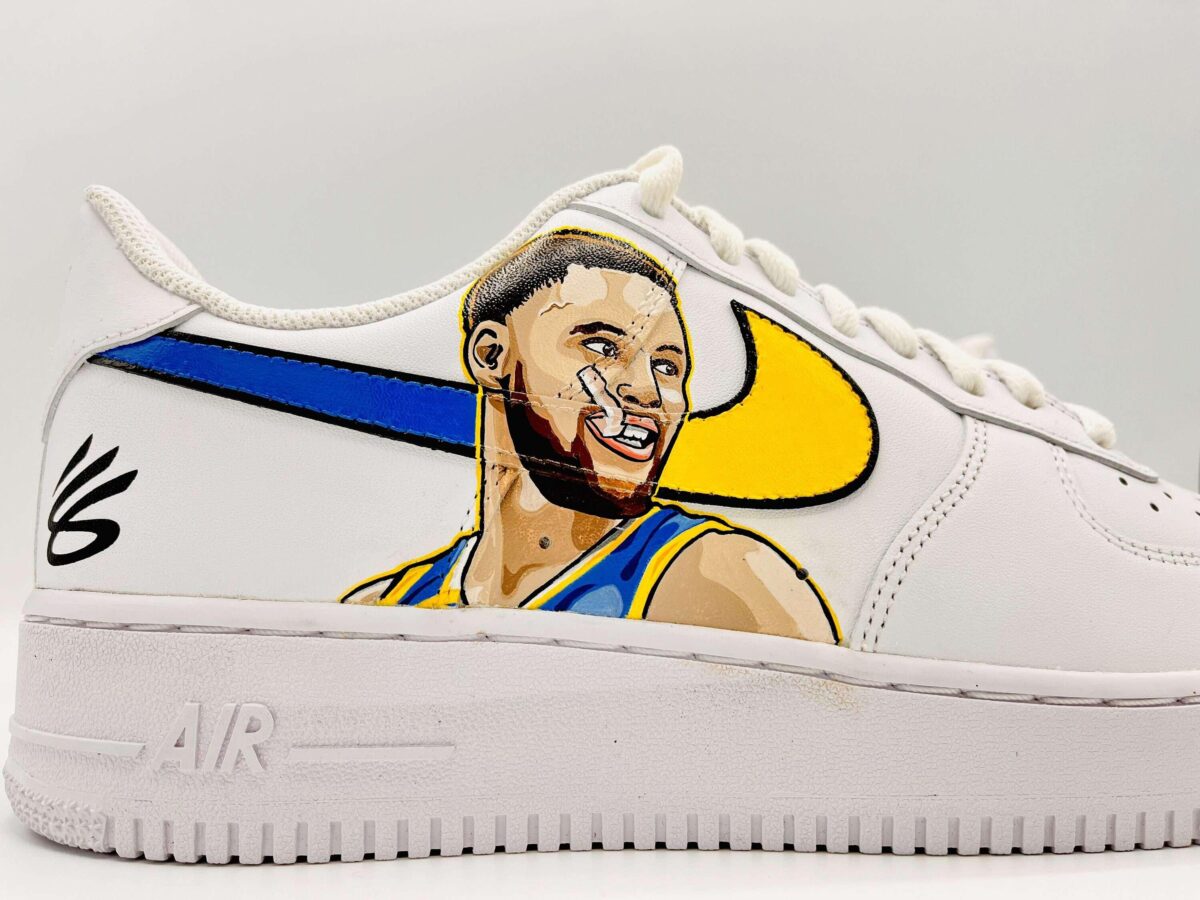 Custom Nike Air Force 1 Nba Beckham Jr Stephen Curry