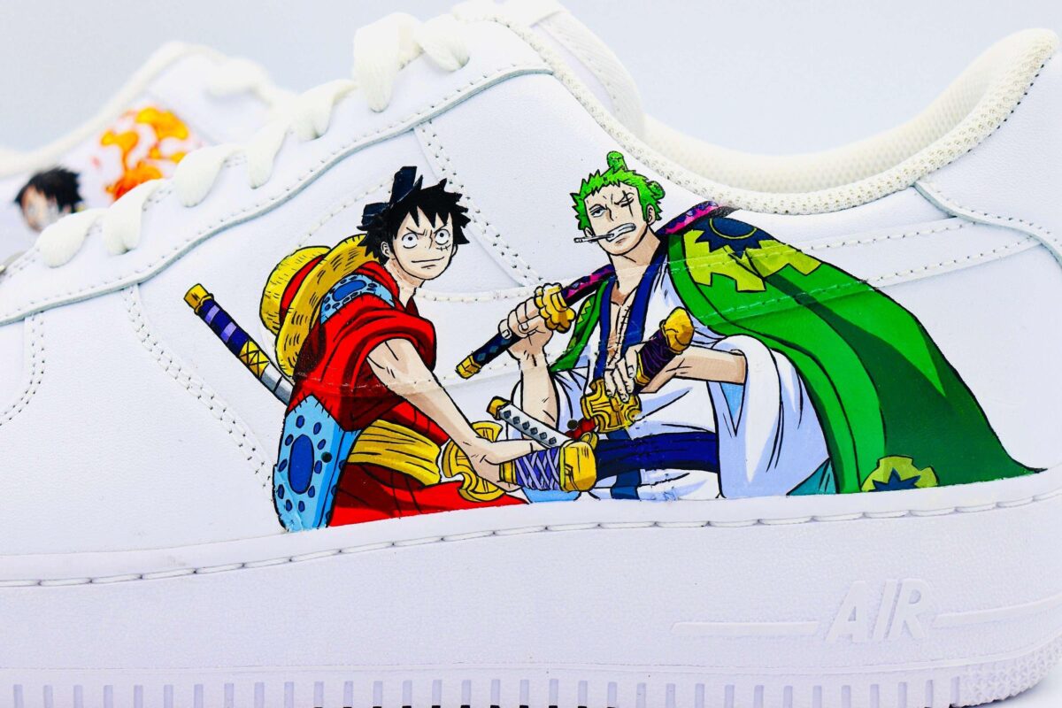 Custom Nike Air Force 1 One Piece Anime Pirates