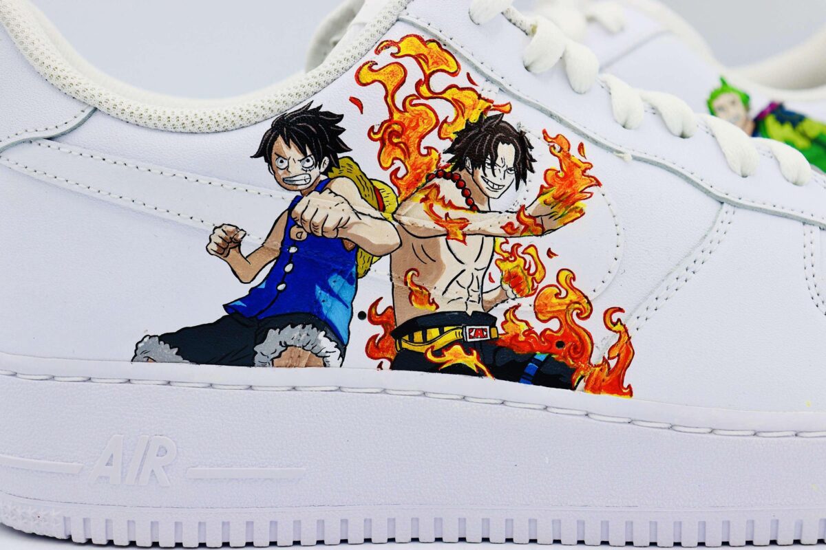 Custom Nike Air Force 1 One Piece Anime Pirates