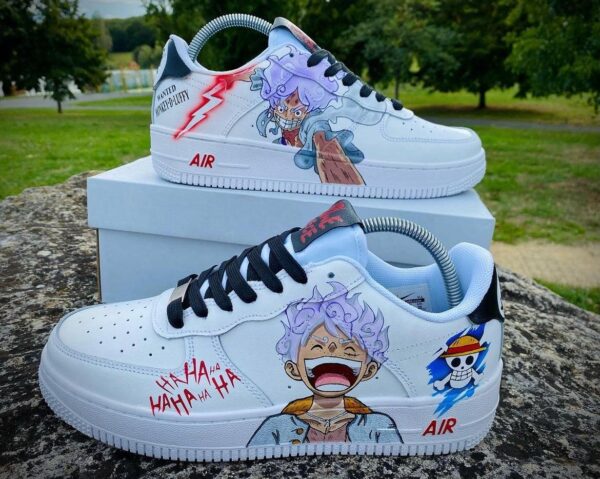 Custom Nike Air Force 1 one piece Luffy Gear 5