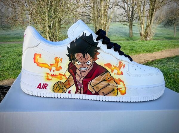 Custom Nike Air Force 1 One piece Luffy vs Zoro